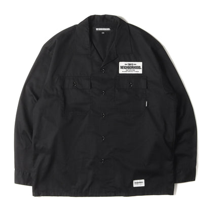24SS ロゴワッペン付き クラシック ワークシャツ(CLASSIC WORK SHIRT LS)