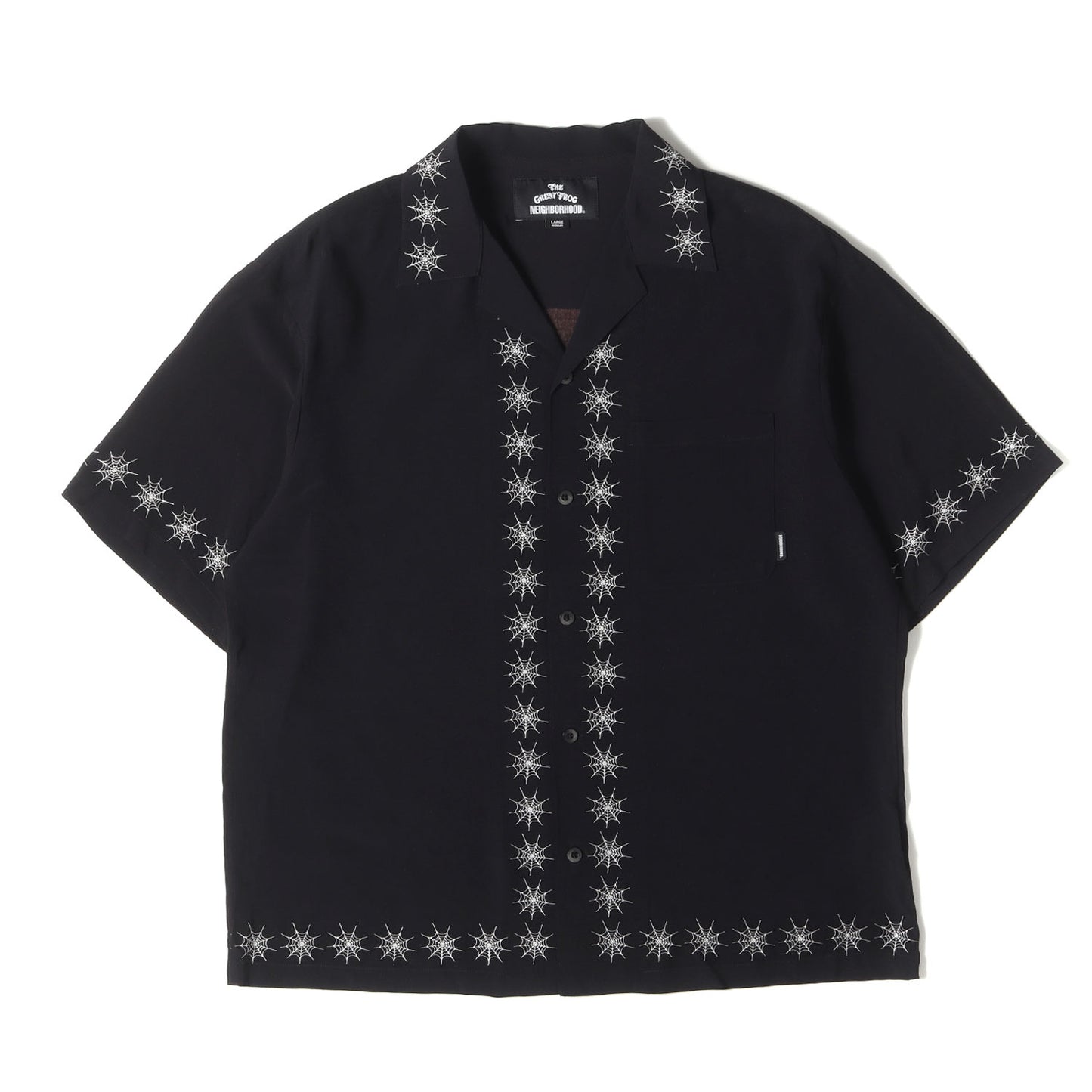 23SS ×The Great Frog スパイダーウェブ レーヨン ハワイアンシャツ / アロハシャツ(SPIDERWEB HAWAIIAN SHIRT SS)