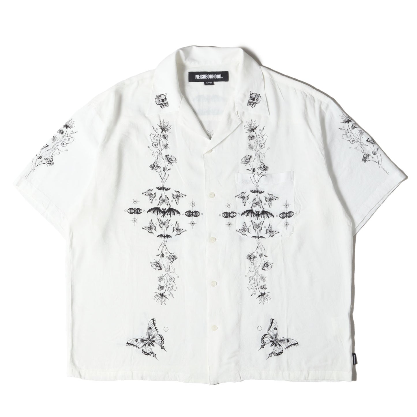 24SS ×Dr.Woo タトゥーアート レーヨン アロハシャツ(HAWAIIAN SHIRT SS)
