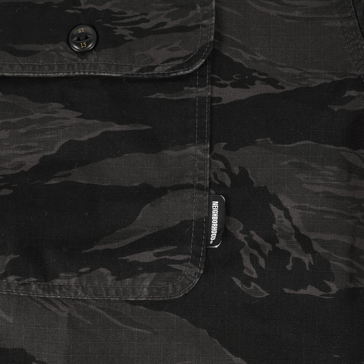 23SS ×WIND AND SEA タイガーカモ オフィサーシャツ(CAMOUFLAGE OFFICER SHIRT LS)