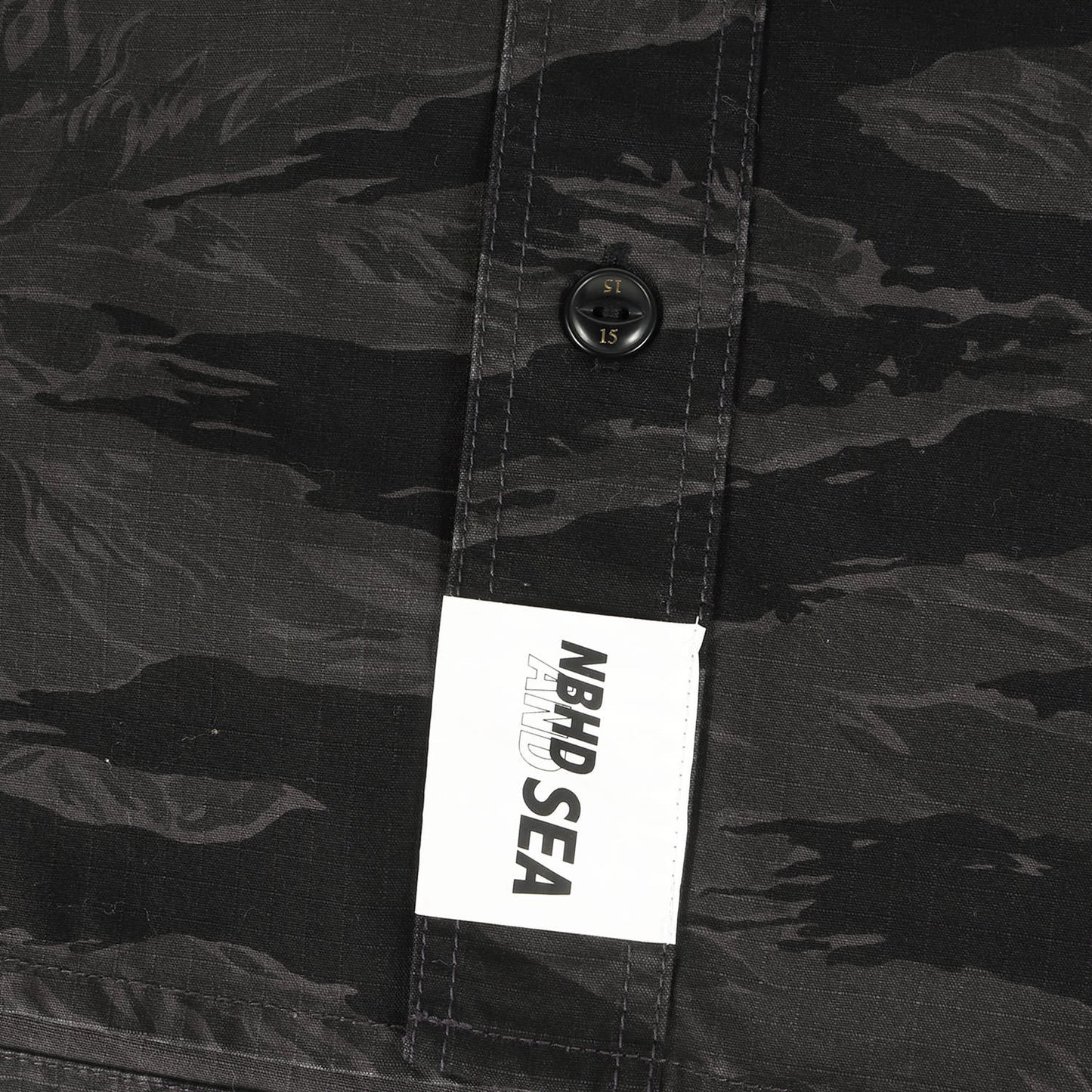 23SS ×WIND AND SEA タイガーカモ オフィサーシャツ(CAMOUFLAGE OFFICER SHIRT LS)