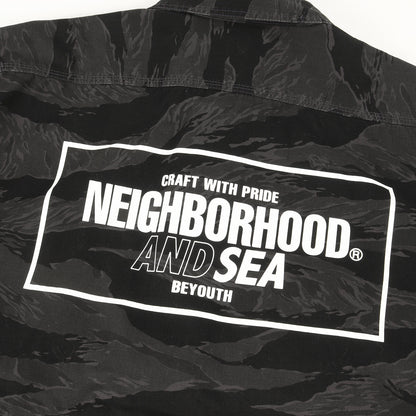 23SS ×WIND AND SEA タイガーカモ オフィサーシャツ(CAMOUFLAGE OFFICER SHIRT LS)