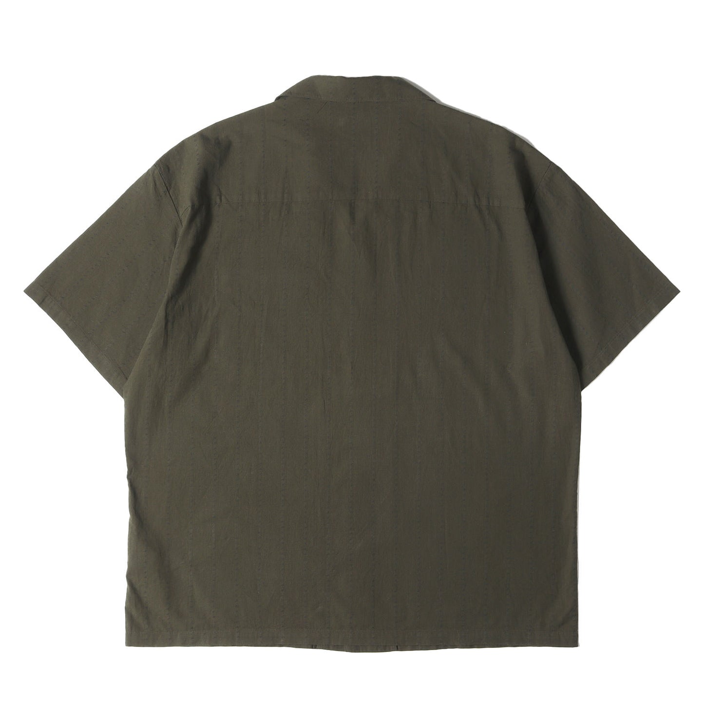 22SS ドビー ストライプ オープンカラーシャツ ワーク 半袖シャツ(DOBBY / C-SHIRT . SS)