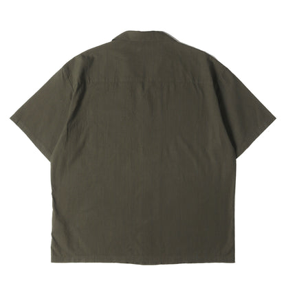 22SS ドビー ストライプ オープンカラーシャツ ワーク 半袖シャツ(DOBBY / C-SHIRT . SS)