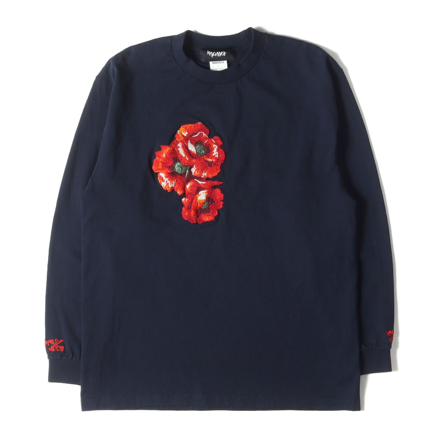 23SS フラワー刺繍 ロングスリーブ Tシャツ(T-SHIRT L/S E-POPPY)