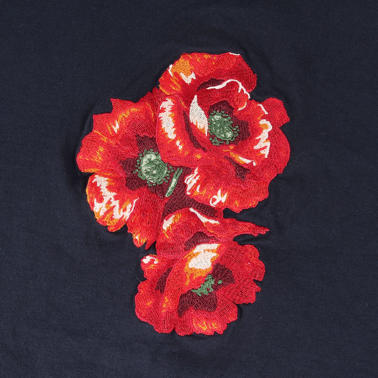 23SS フラワー刺繍 ロングスリーブ Tシャツ(T-SHIRT L/S E-POPPY)