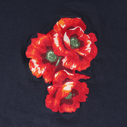 23SS フラワー刺繍 ロングスリーブ Tシャツ(T-SHIRT L/S E-POPPY)