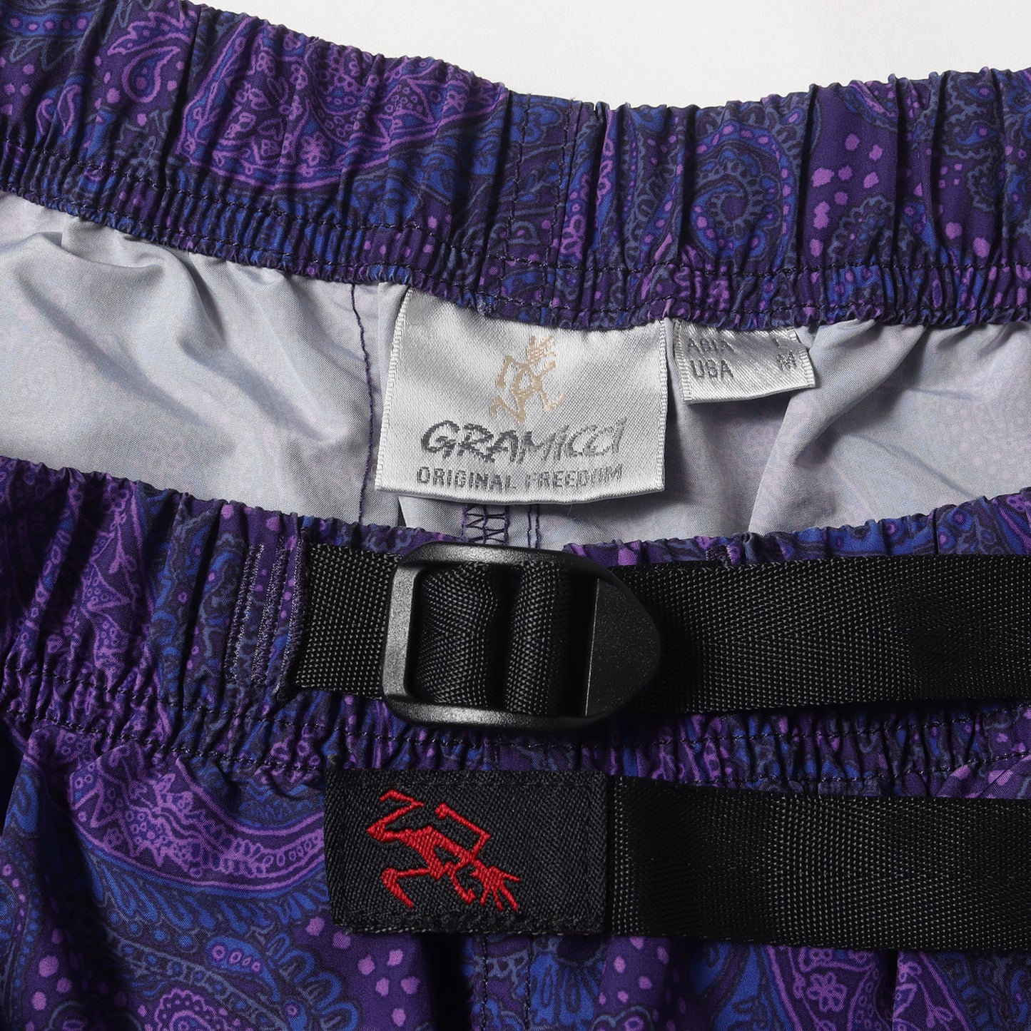 ペイズリー柄 ポリエステルタフタ イージーショーツ