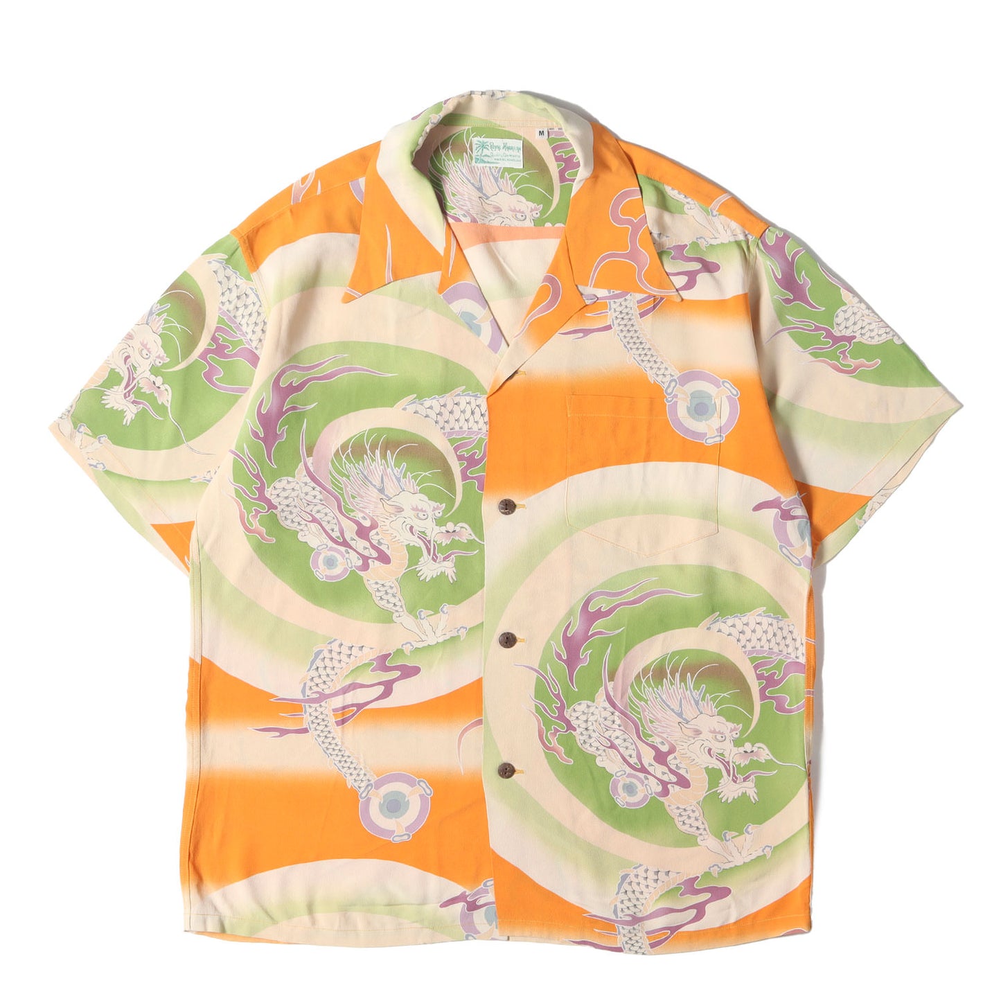 SUN SURF (サンサーフ) 18SS 龍&雷柄 レーヨン アロハシャツ(Royal 