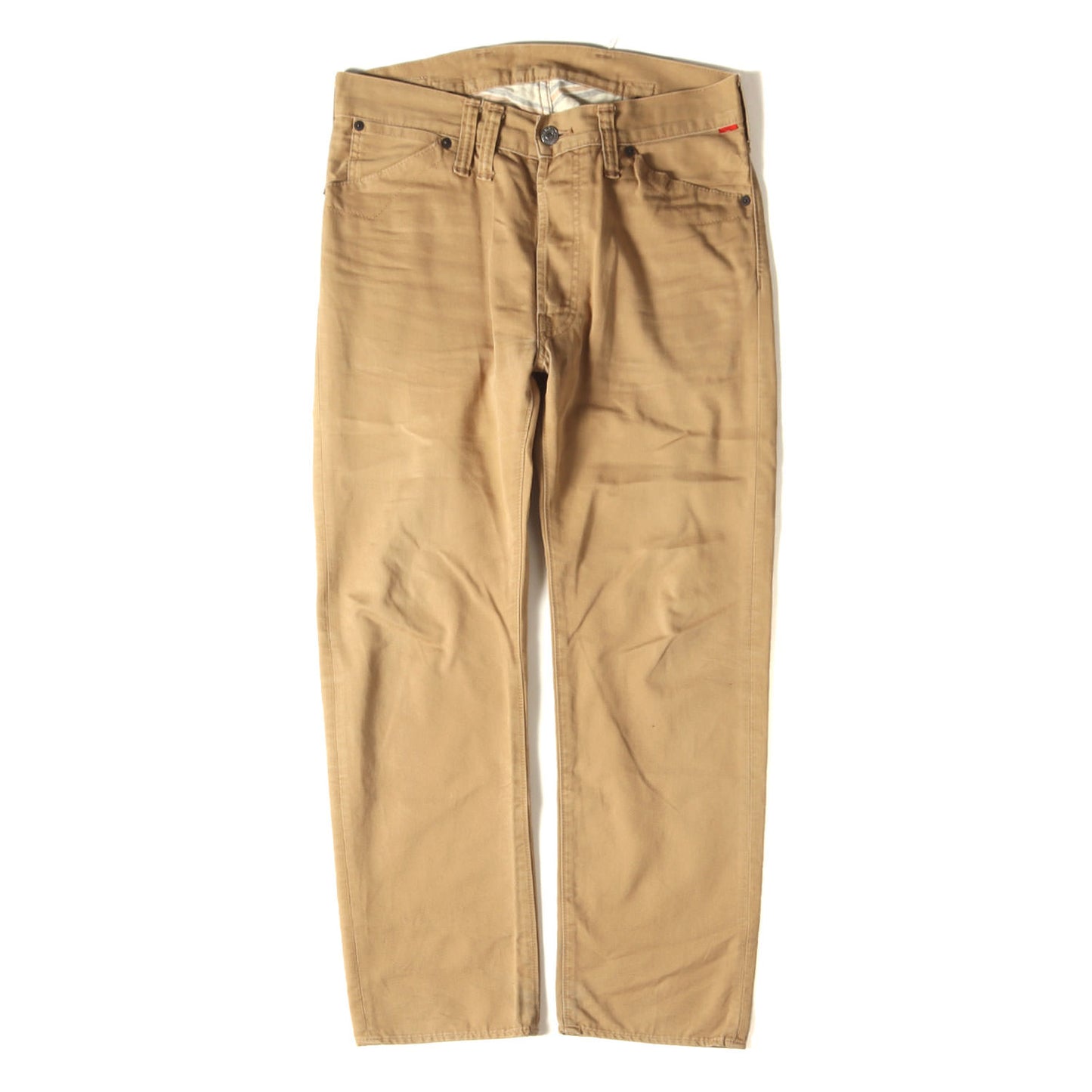 シンチバック付き コットンツイル チノパンツ