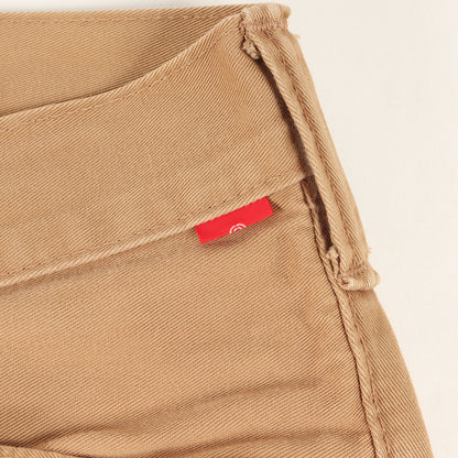 シンチバック付き コットンツイル チノパンツ