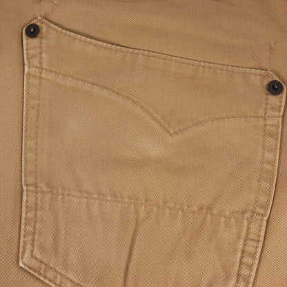 シンチバック付き コットンツイル チノパンツ