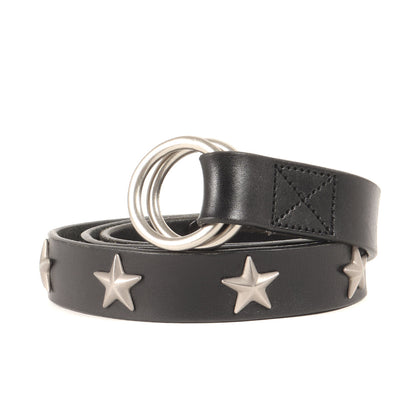 スター スタッズ レザー リングベルト(LEATHER BELT "TERRY")
