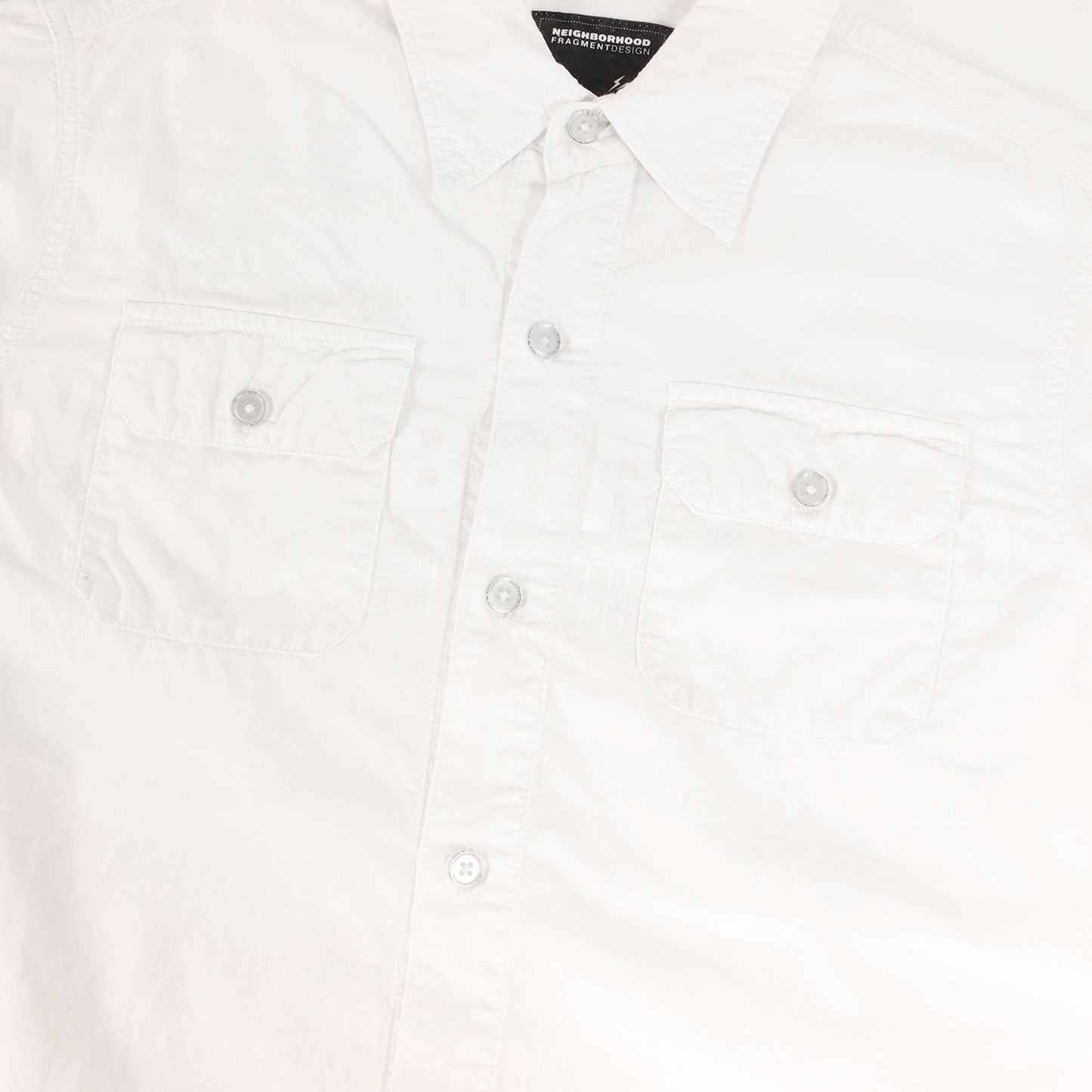 ×fragment design ロゴプリント コットン シャツ(NHFR POOL / C-SHIRT LS)