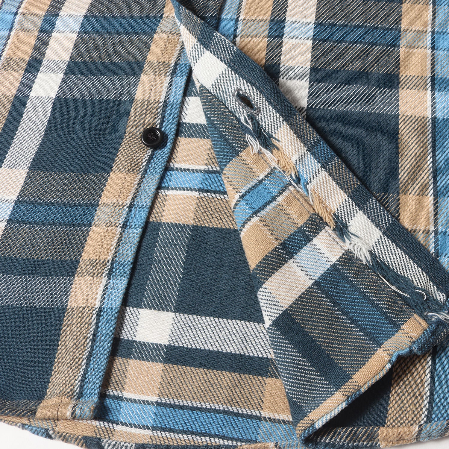 80s 三角ダグ ファイブブラザー usa製 ヴィンテージ ビンテージ ネルシャツ 黒ボタン fivebrother 90s ブロックチェック ヘビーネル 青黒