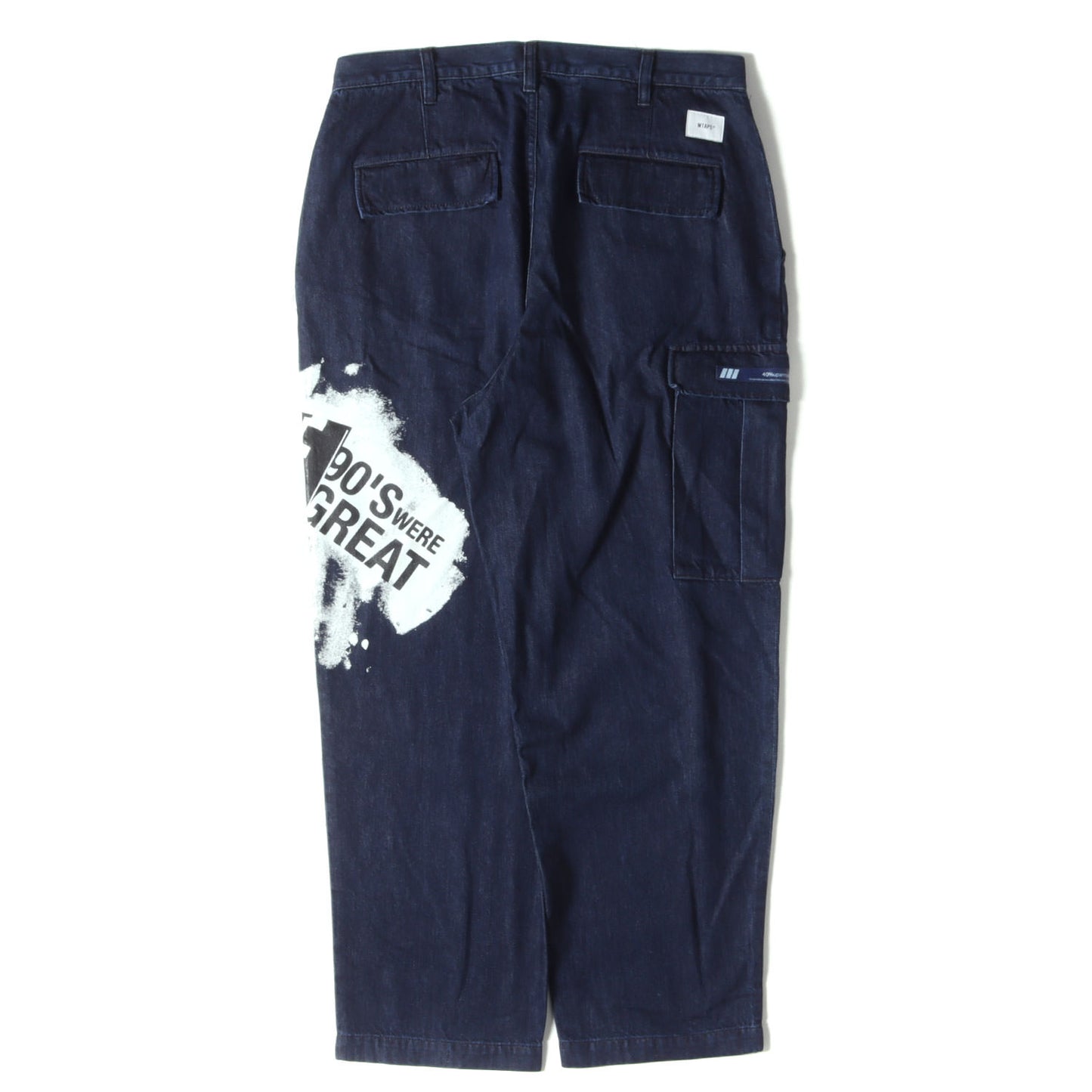 23SS グラフィックプリント デニム カーゴパンツ(MILT2002 / TROUSERS / COTTON. DENIM. PASTHG)