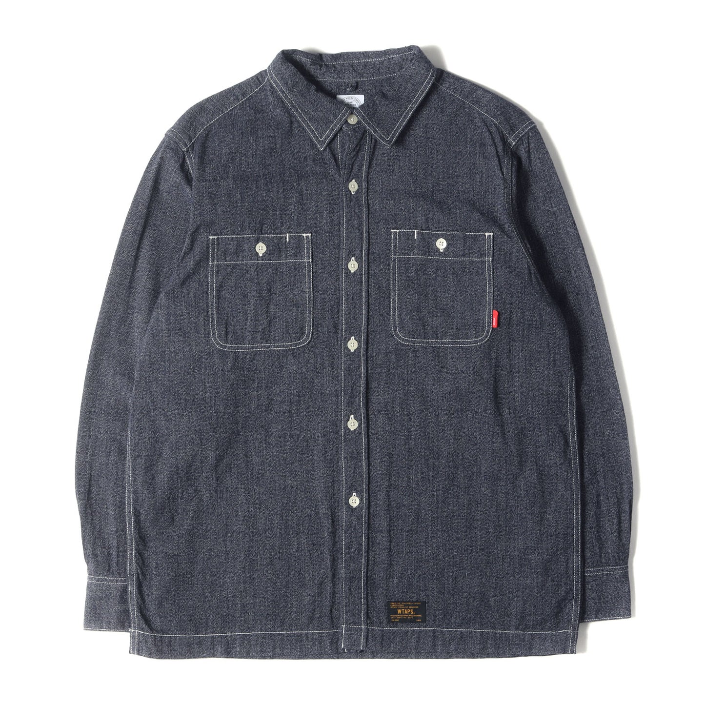 ごま塩 シャンブレー ワークシャツ(UNION LS 02)