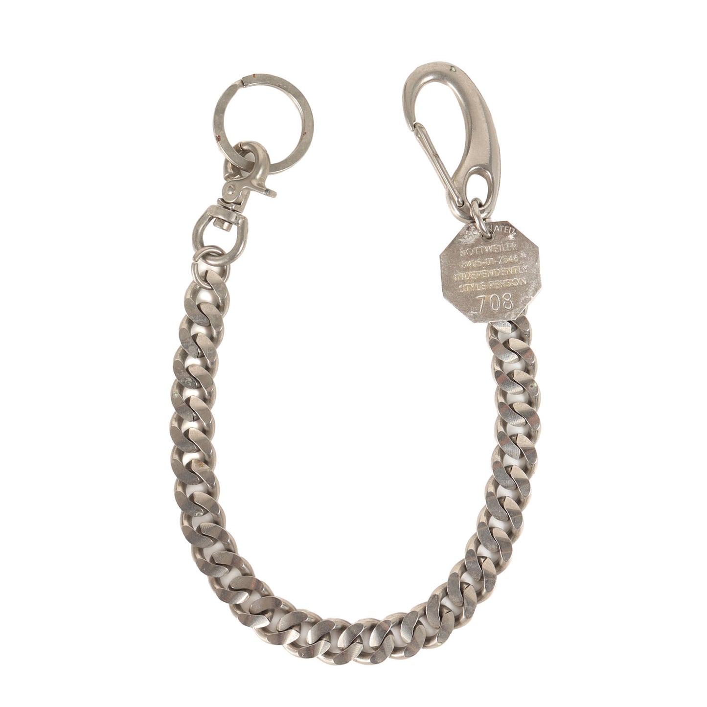ロゴプレート付き ウォレットチェーン(BASIC WALLET CHAIN)