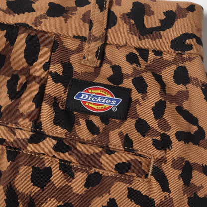 21SS ×Dickies レオパード柄 ワークショーツ(PLEATED SHORT TROUSERS)