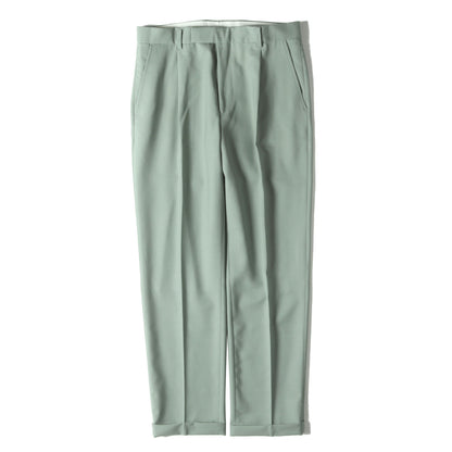 22SS ×DORMEUIL ウール プリーツ スラックスパンツ(PLEATED TROUSERS)