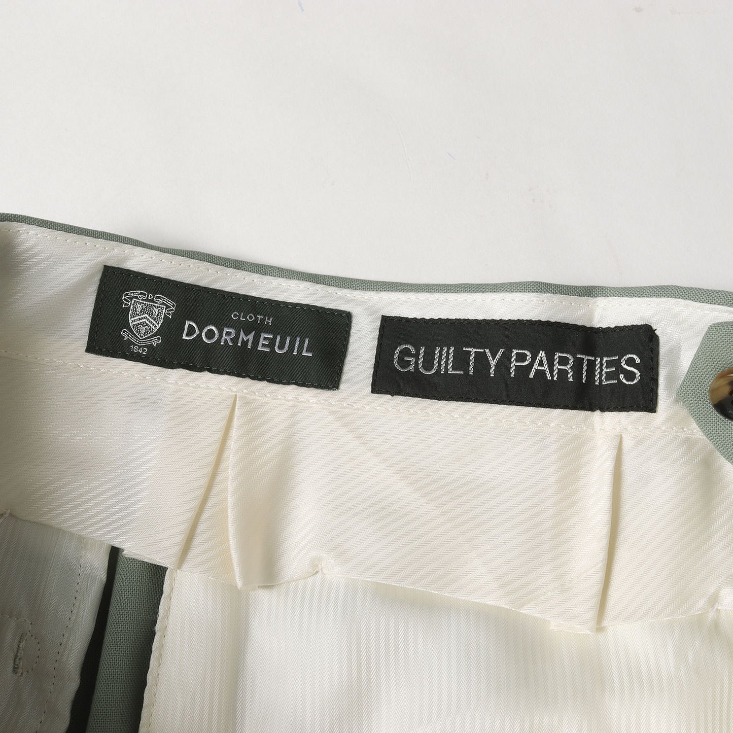 22SS ×DORMEUIL ウール プリーツ スラックスパンツ(PLEATED TROUSERS)