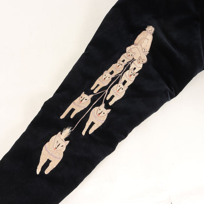 [1950年代後期復刻 ALASKA] 24AW 別珍 スーベニア リバーシブル スカジャン (シロイワヤギ × トーテムポール)