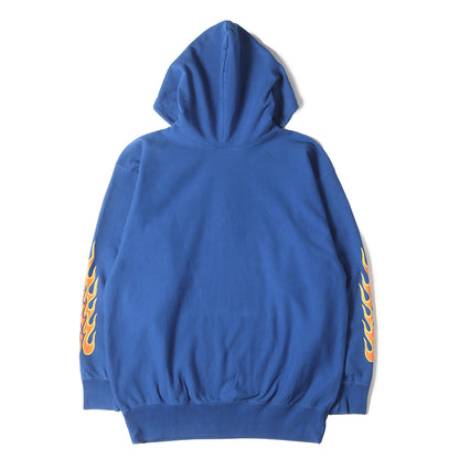 23AW フレイムプリント スウェット パーカー(FLAMES HOODIE)