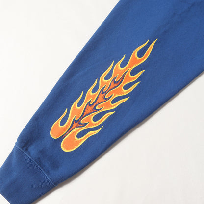 23AW フレイムプリント スウェット パーカー(FLAMES HOODIE)