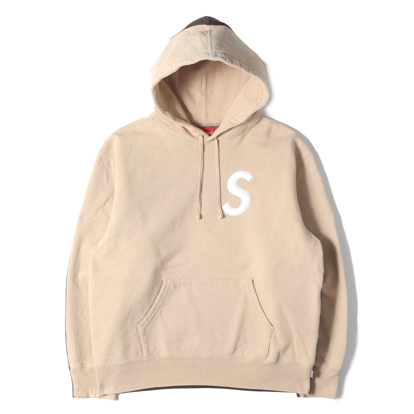 21AW 2トーン Sロゴ スウェットパーカー(S Logo Split Hooded Sweatshirt)