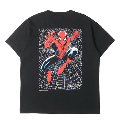 22SS ×MARVEL スパイダーマン BOXロゴ Tシャツ(Spider-Man Web Logo Tee)
