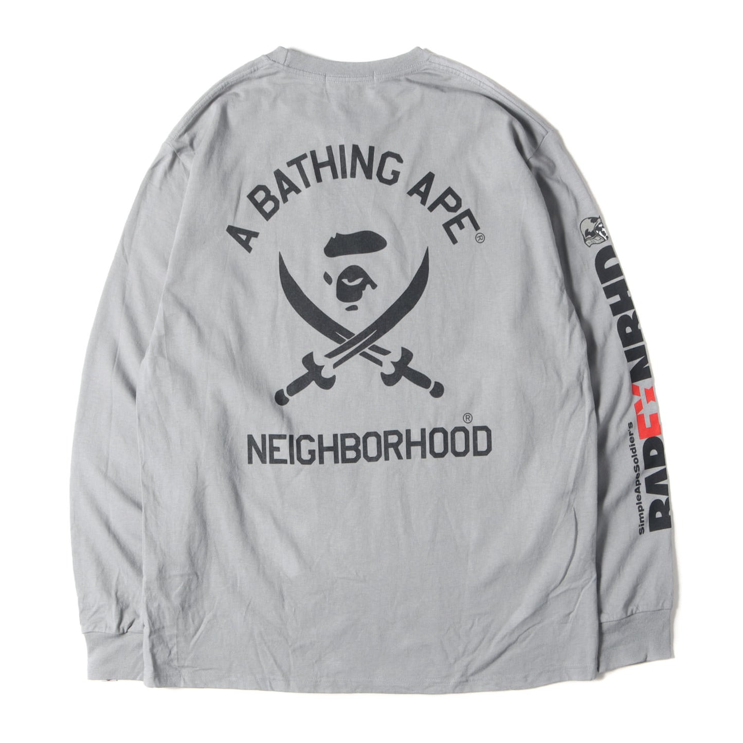 24AW ×NEIGHBORHOOD スカルジェネラル ロングスリーブ Tシャツ