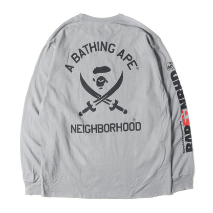 24AW ×NEIGHBORHOOD スカルジェネラル ロングスリーブ Tシャツ
