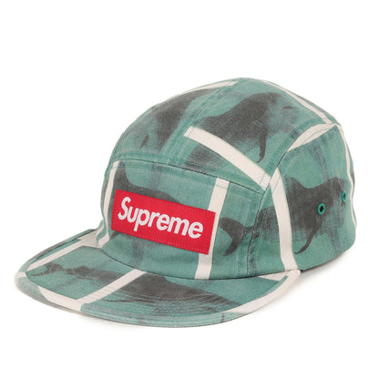 25SS ×Damien Hirst シャーク柄 BOXロゴ キャンプキャップ(Camp Cap)