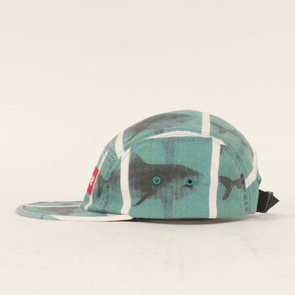25SS ×Damien Hirst シャーク柄 BOXロゴ キャンプキャップ(Camp Cap)