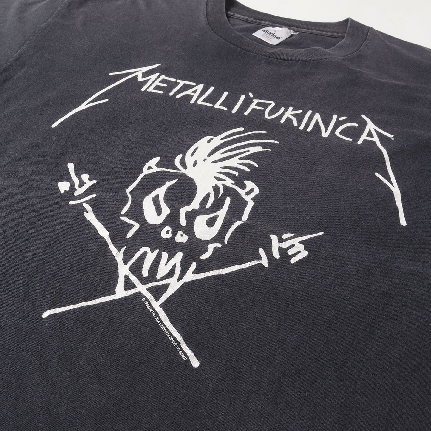 90s METALLICA METALLI FUKIN CA Tシャツ(Murinaボディ / USA製)