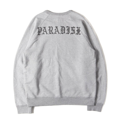 バックロゴ ウォッシュド ヘビー クルーネック スウェット(WASHED HEAVY WEIGHT CREW NECK SWEAT SHIRTS)