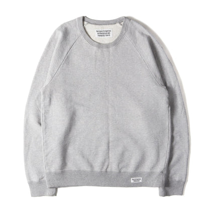 バックロゴ ウォッシュド ヘビー クルーネック スウェット(WASHED HEAVY WEIGHT CREW NECK SWEAT SHIRTS)