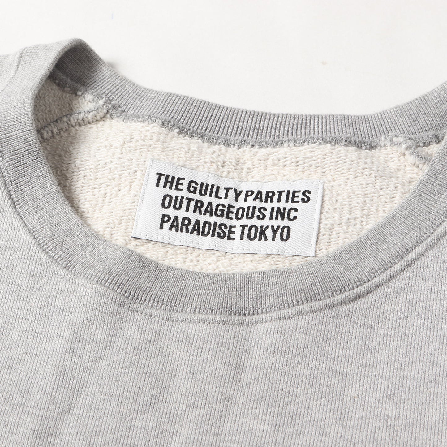 バックロゴ ウォッシュド ヘビー クルーネック スウェット(WASHED HEAVY WEIGHT CREW NECK SWEAT SHIRTS)