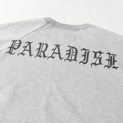 バックロゴ ウォッシュド ヘビー クルーネック スウェット(WASHED HEAVY WEIGHT CREW NECK SWEAT SHIRTS)