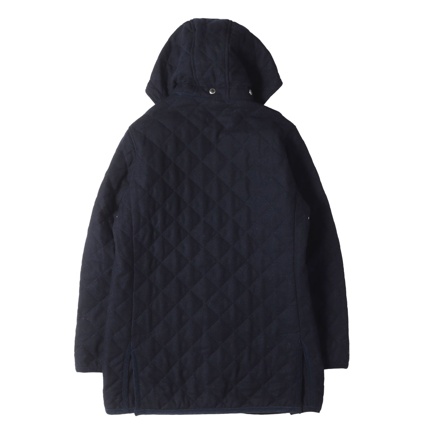 フード付き ウール キルティングジャケット
