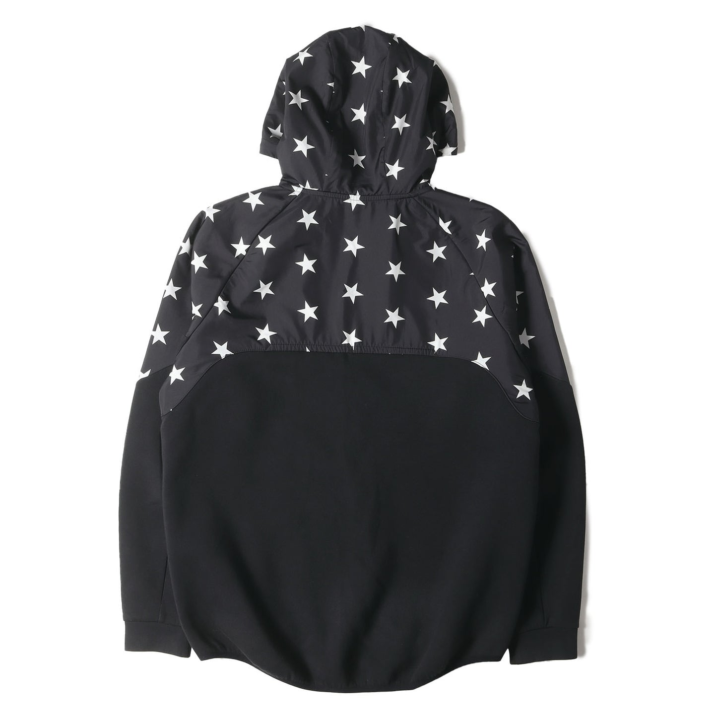 スター柄 ストレッチ スウェット ベンチレーション ジップ パーカー(VENTILATION HOOD TOP)