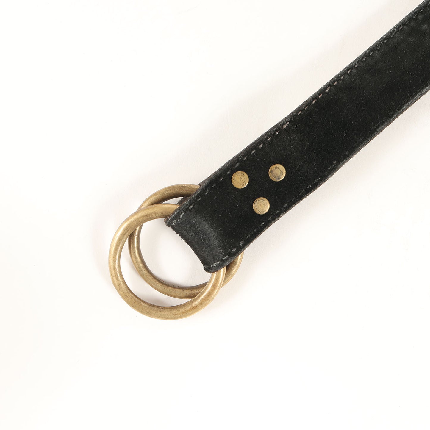 スタッズ付き レザー リング ベルト