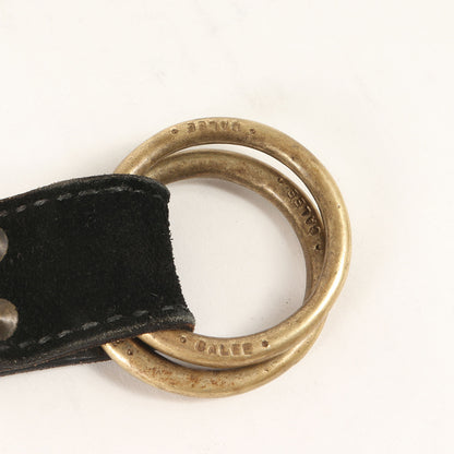 スタッズ付き レザー リング ベルト