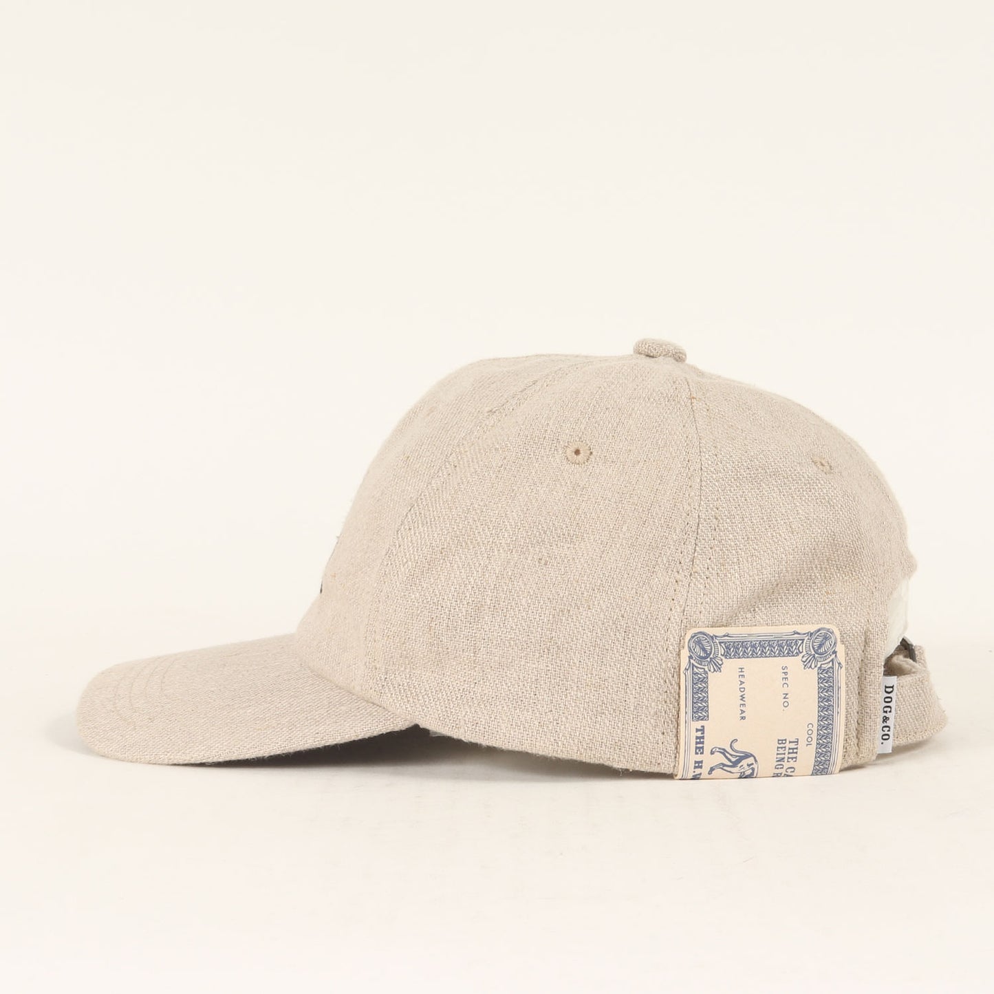 24SS サインロゴ リネン 6パネルキャップ(SIGN LOGO LOW CAP)