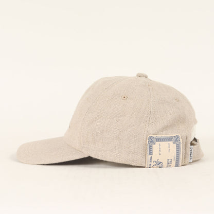24SS サインロゴ リネン 6パネルキャップ(SIGN LOGO LOW CAP)