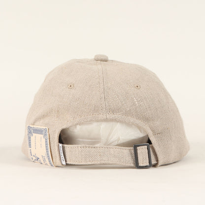 24SS サインロゴ リネン 6パネルキャップ(SIGN LOGO LOW CAP)