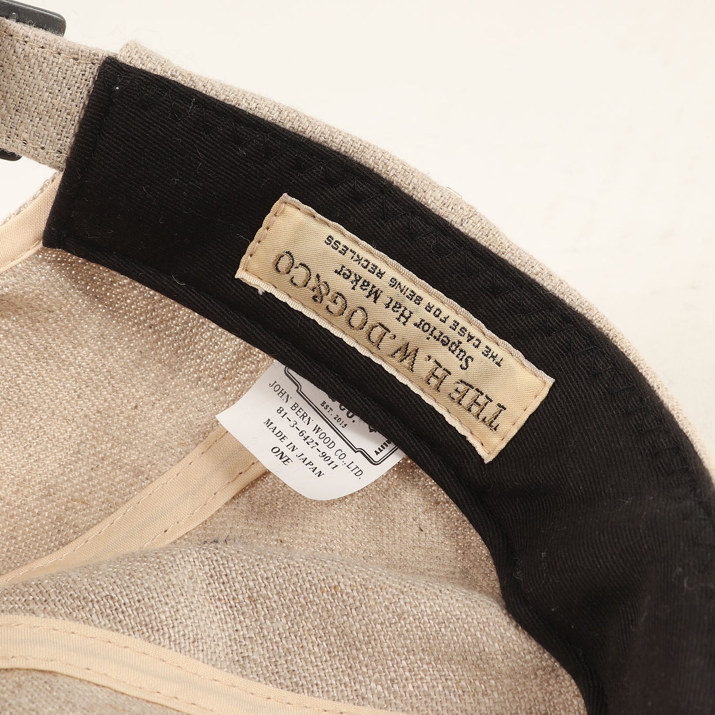 24SS サインロゴ リネン 6パネルキャップ(SIGN LOGO LOW CAP)