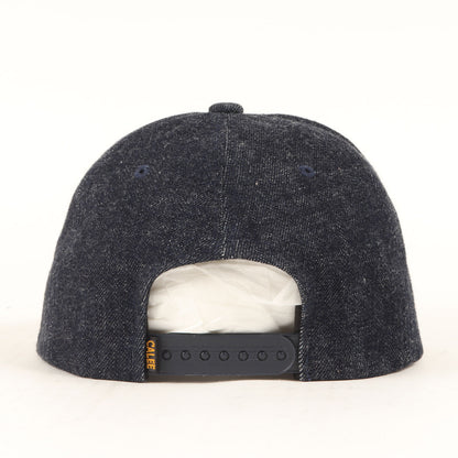 24AW メッセージロゴ刺繍 デニム 5パネルキャップ(S.V.D.S.H DENIM CAP)