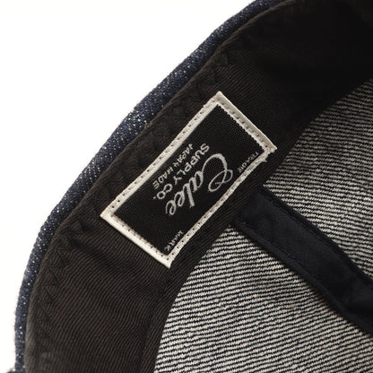 24AW メッセージロゴ刺繍 デニム 5パネルキャップ(S.V.D.S.H DENIM CAP)