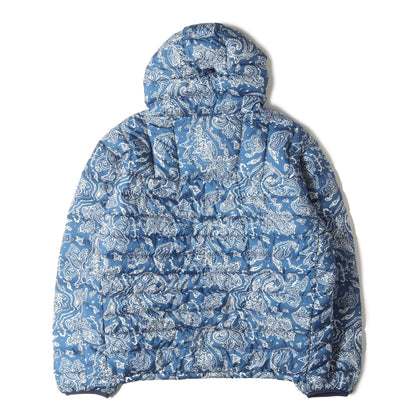 22AW ペイズリー柄 ハーフジップ プルオーバー ダウンジャケット(Micro Down Half Zip Hooded Pullover)